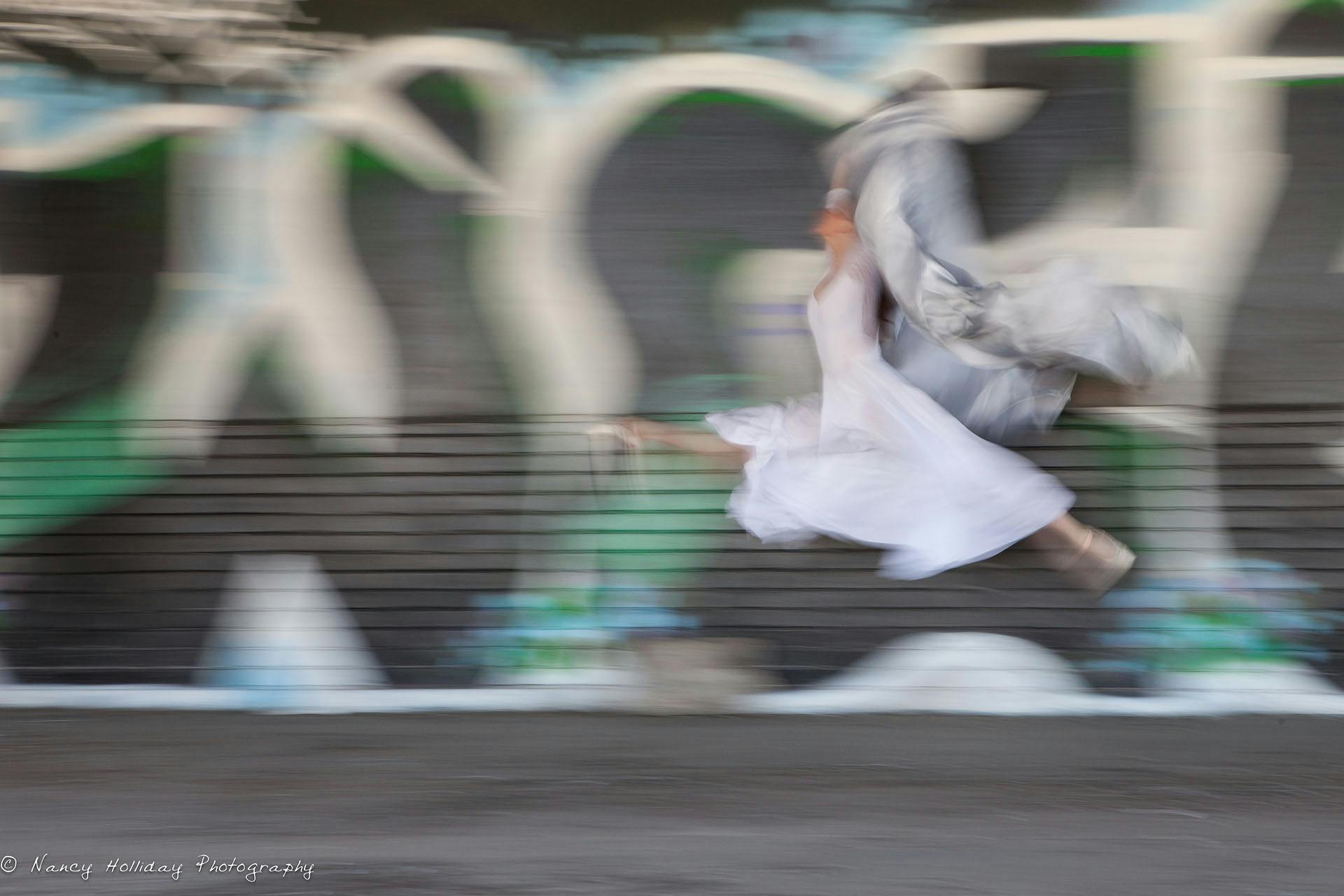 Dancing thru Graffiti #2 Oakland Train Station