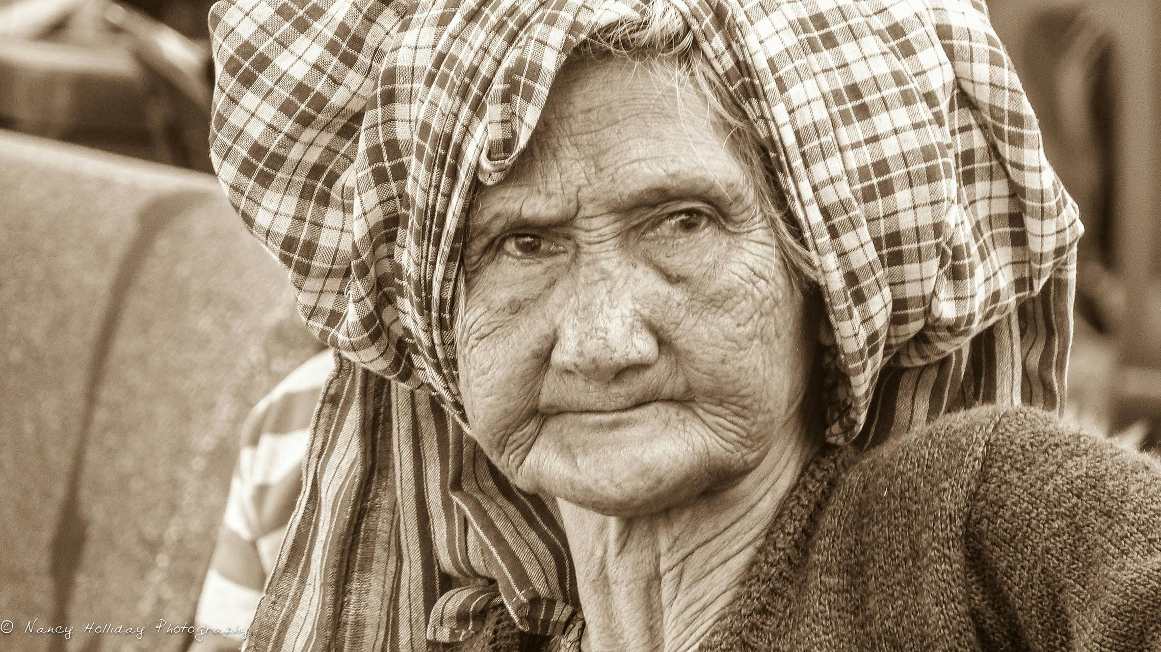 Rare Cambodian Elder Woman