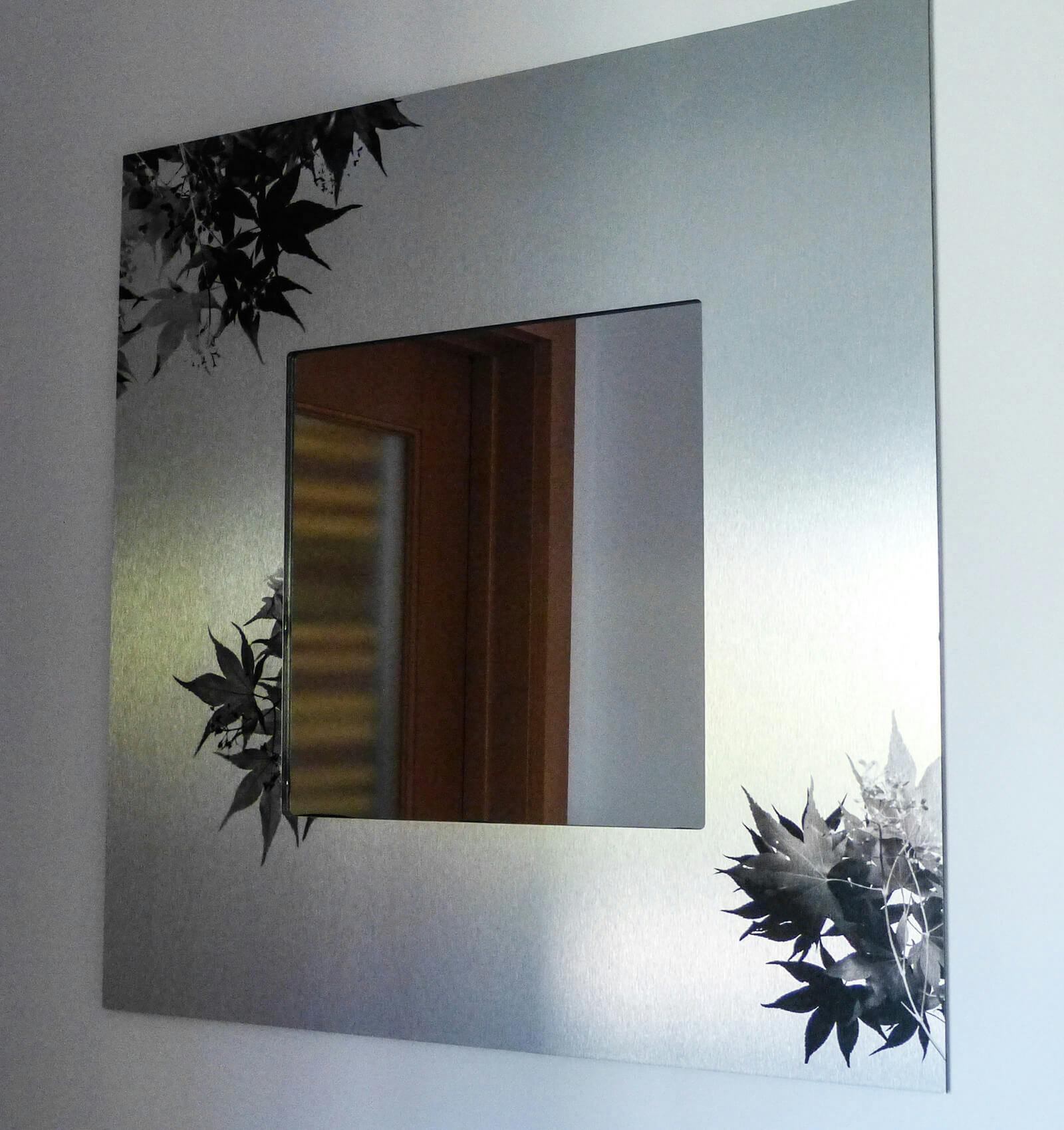 IR Maple Leaves on Metal Mirror
