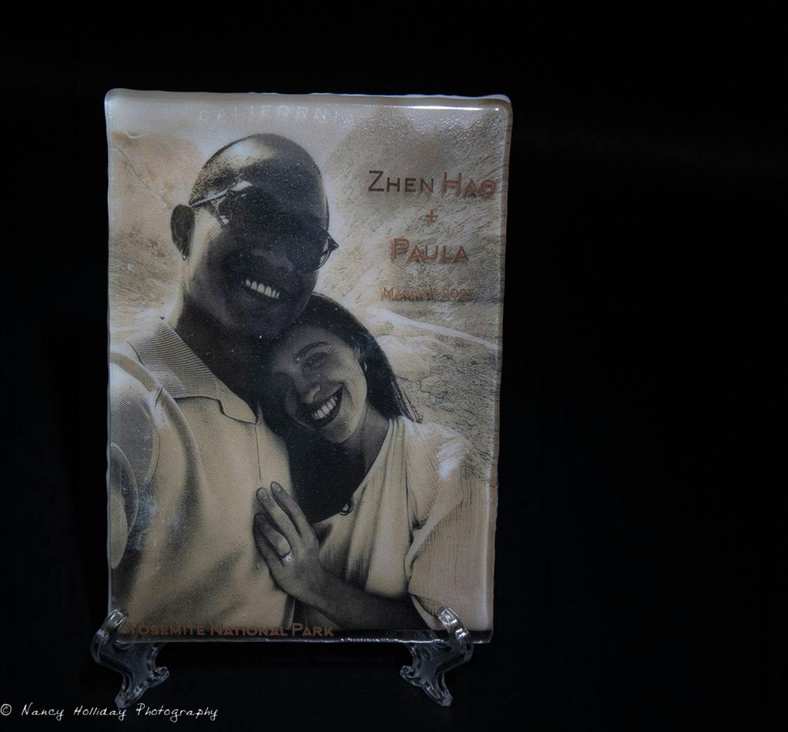 Engagement Glass Postcard